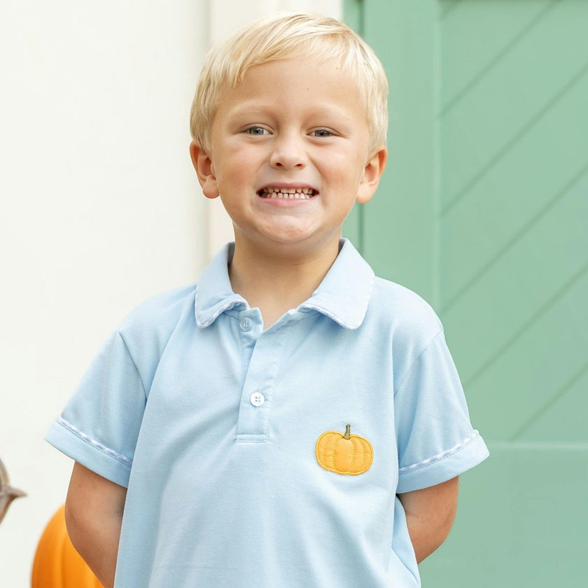 Fields Boy Polo Set - Pumpkins
