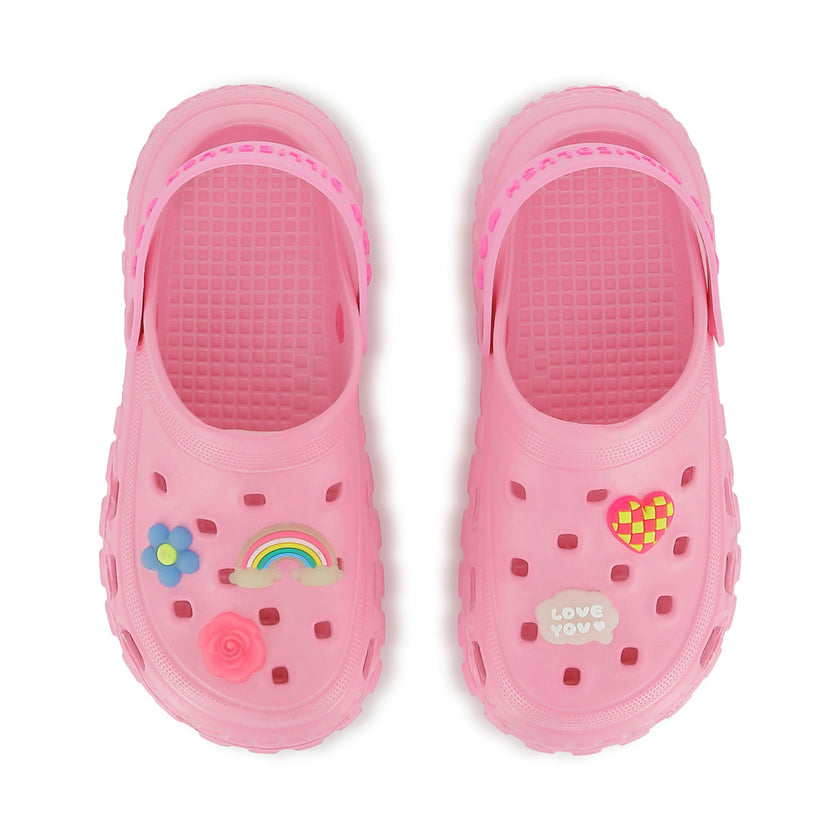 Pink Charm Clogs
