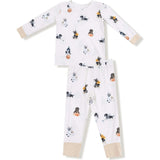Sporty Puppies - Long Sleeve Loungewear Set