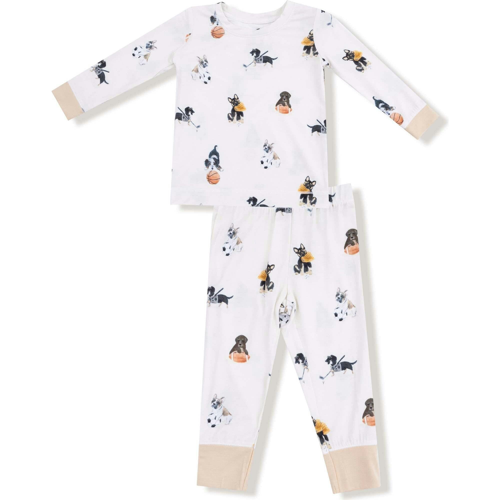 Sporty Puppies - Long Sleeve Loungewear Set