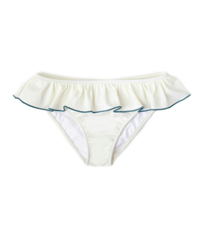 Anna Swim pants in Ivory & Teal