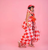Petite Brioche Cap Red & Pink