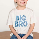 Big Bro Embroidered Patch Short Sleeve T-Shirt - Natural Heather