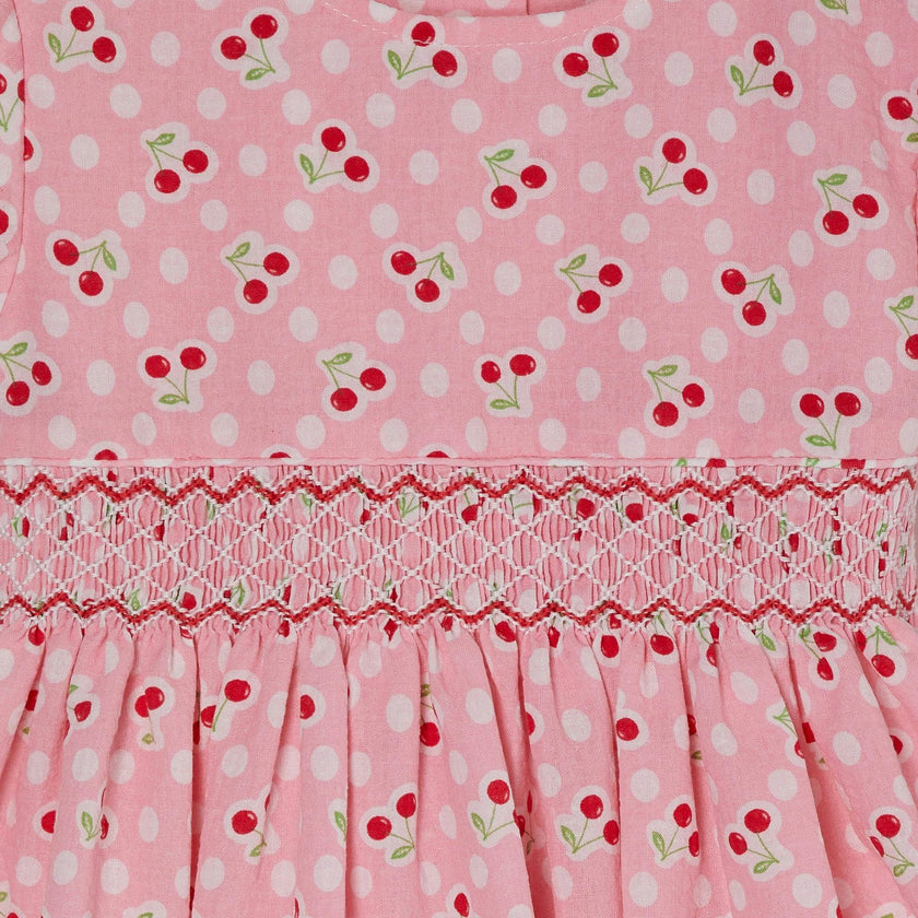 Hand-Smocked Girls Dress Sakura
