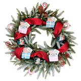 Disney® Mickey Mouse and Minnie Mouse Flocked Christmas Wreath Pre-Lit