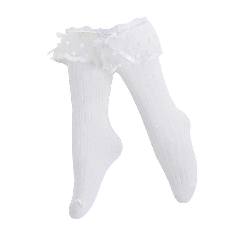 Ankle Skirt Polka Bow Socks