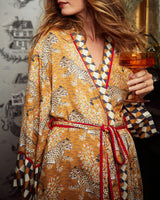 Bagheera - Eco Satin Robe - Tobacco