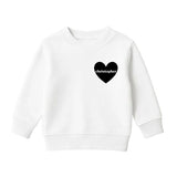 Heart U Most Personalized Youth Sweatshirt, White