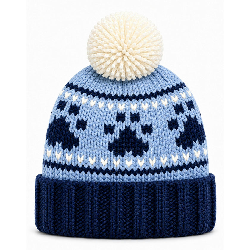 Paw Print Bobble Hat