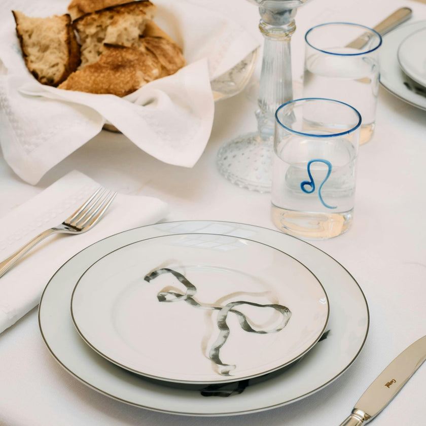 Ribbon Dessert Plate