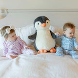 Parker Boys' Zipper Pajama - Penguin Party Blue