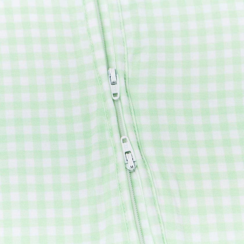 Pistachio Gingham Bamboo Sleeper