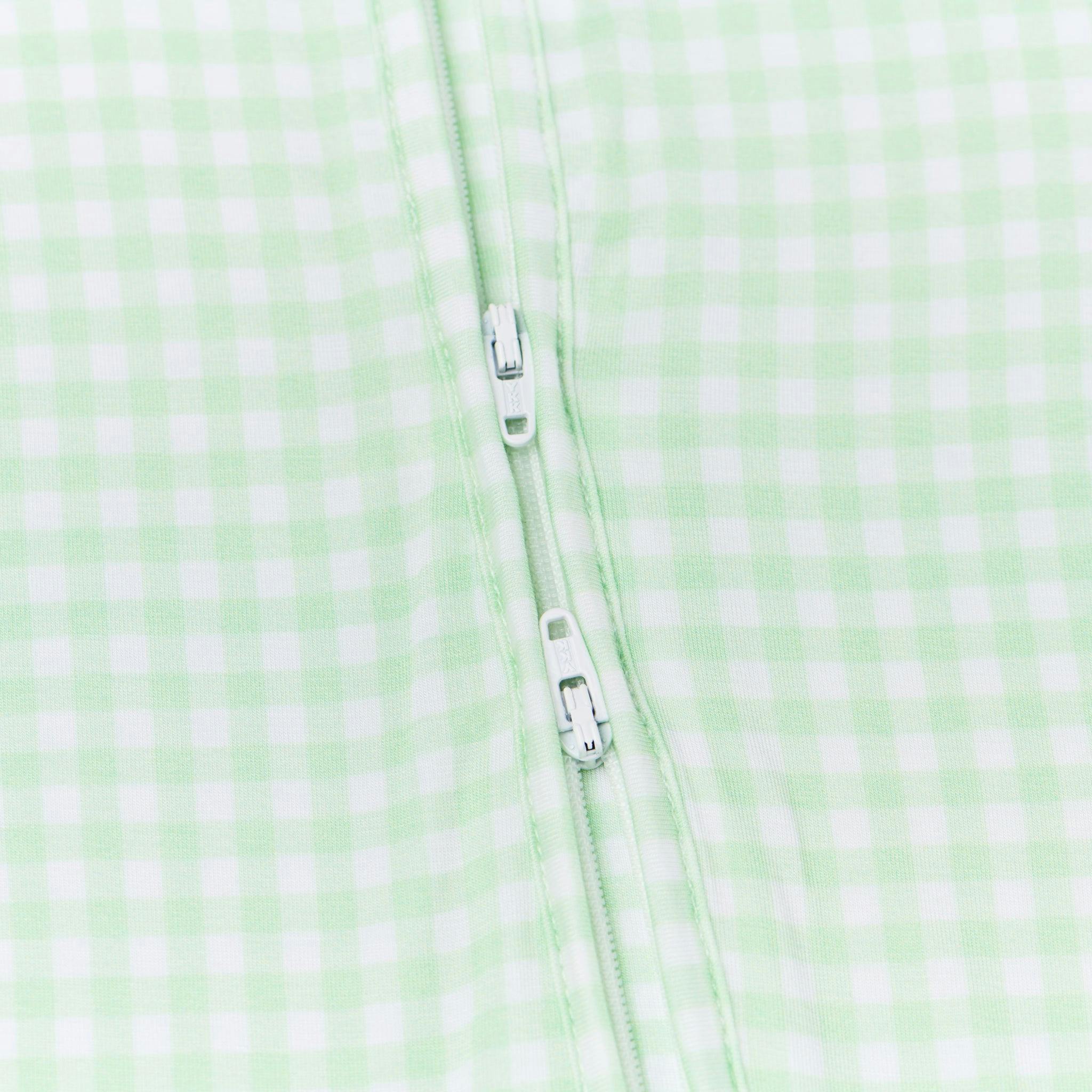 Pistachio Gingham Bamboo Sleeper