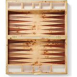Croc Leather Backgammon Set