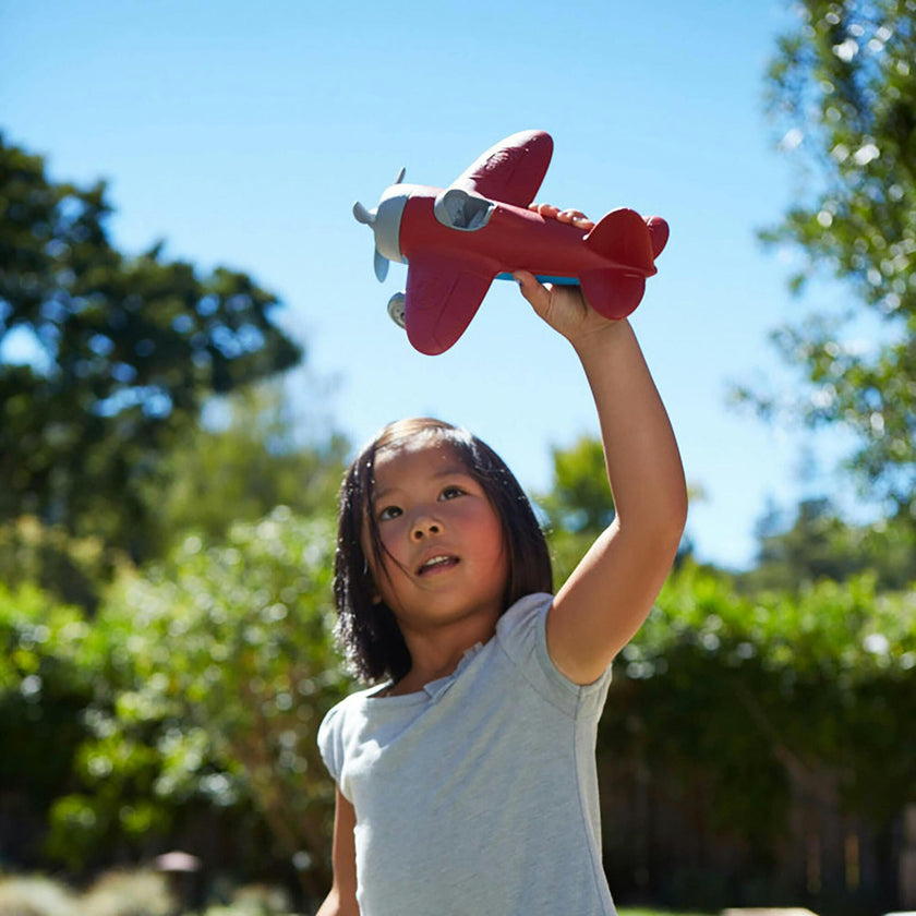 Green Toys: Airplane - Red - Pretend Play Vehicle Toy