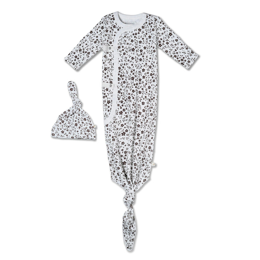 Organic Kimono Knotted Sleep Gown