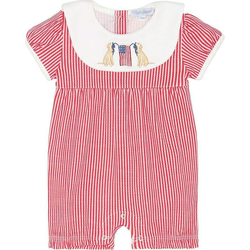 American Pups Collared Romper