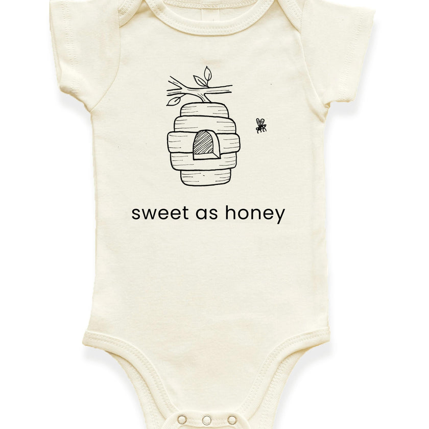 Sweet as Honey Organic Baby Bodysuit