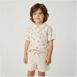 Organic Collar Tee & Shorts Set - Rodeo