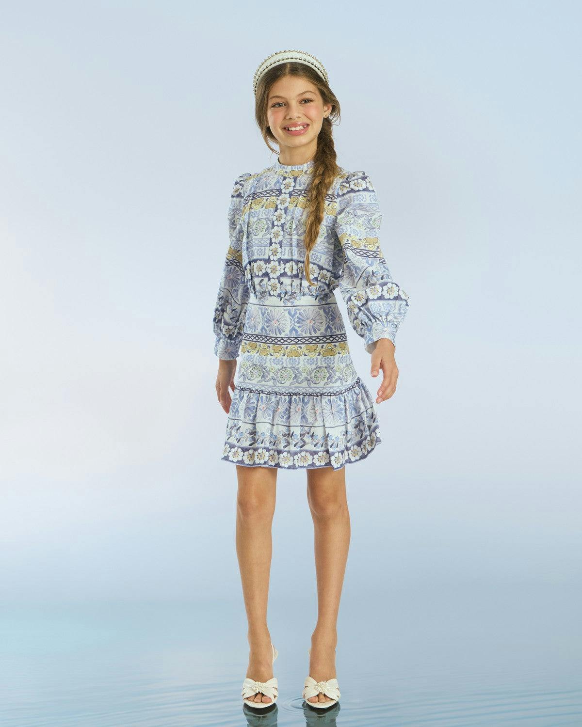 Yoselin Embroidered Mini Dress