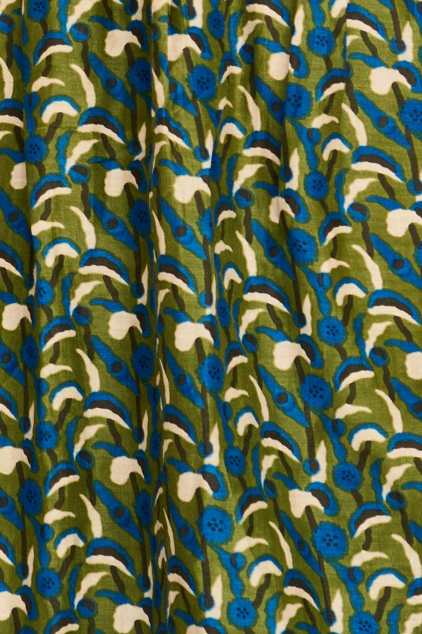 Somerset Dress in Verdant Cattail