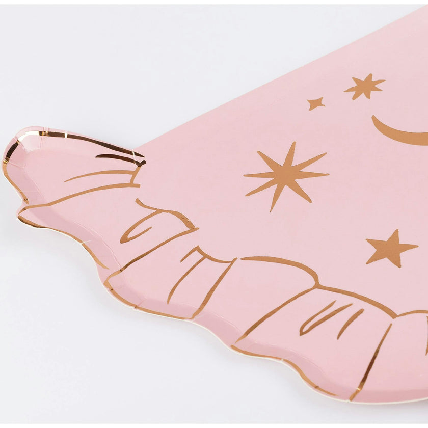 Pink Witch Hat Plates