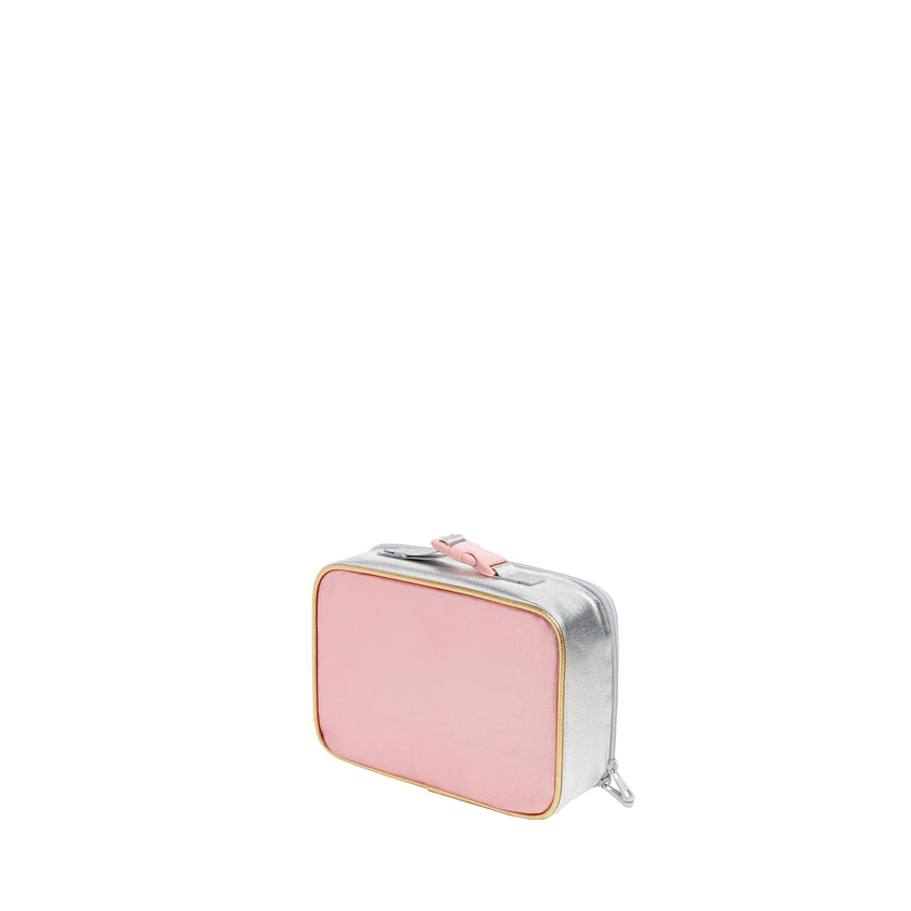 Rodgers Lunch Box, Metallic Pink/Silver