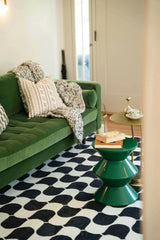 Black and White Wavy Rug