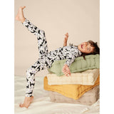 Goodnight Halloween Print Pajama Set, Red