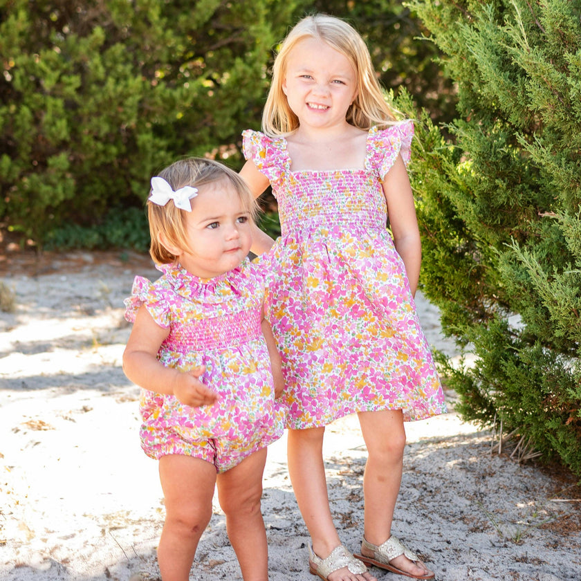 Elle smocked bubble