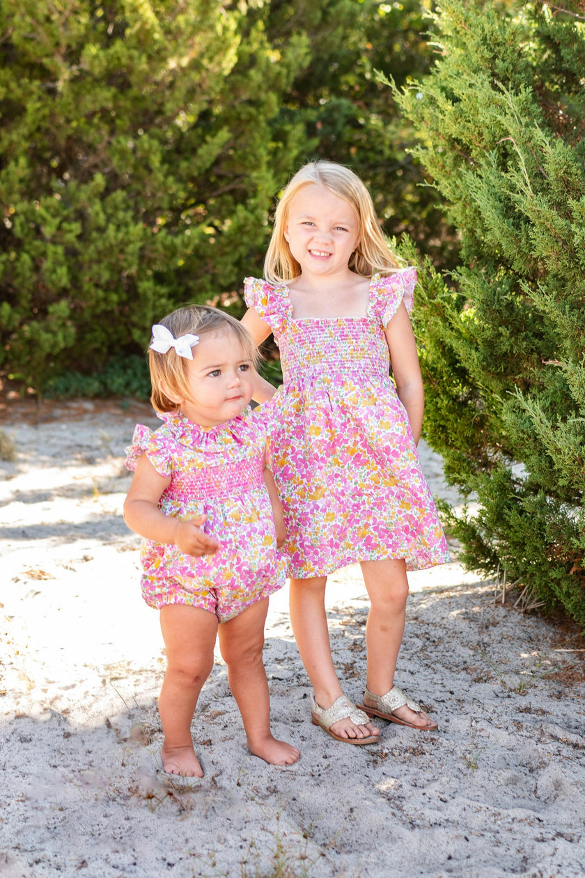 Elle smocked bubble