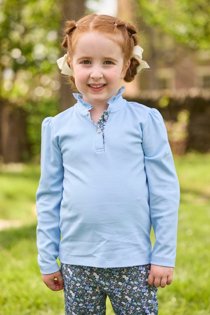 Long Sleeve Hastings Polo - Winslow Floral