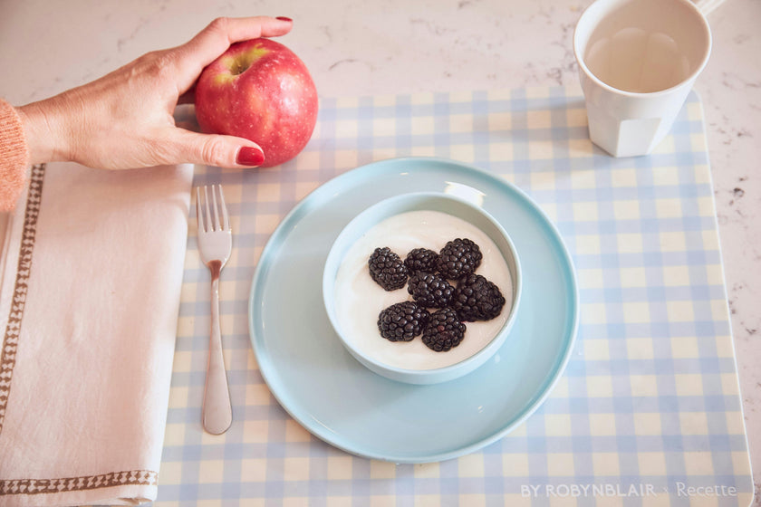2 Placemats | Blue Gingham |  by robynblair x Recette