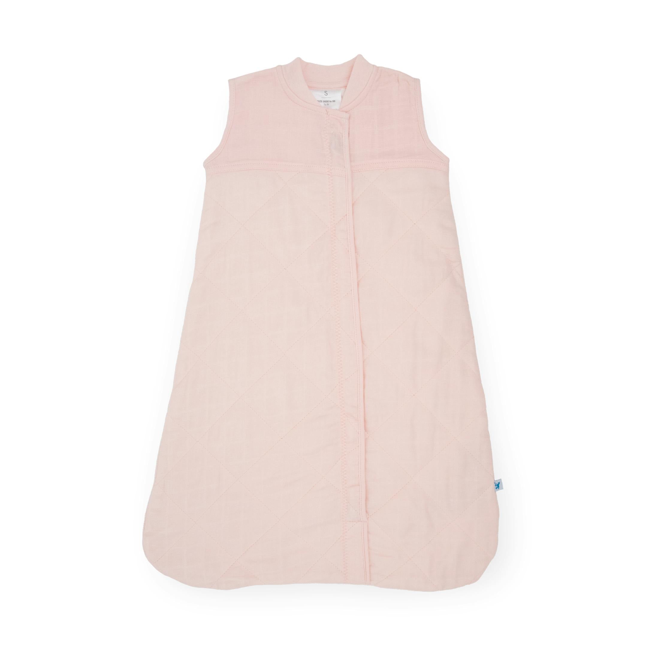Cotton Muslin Quilted Sleep Bag - Light Pink