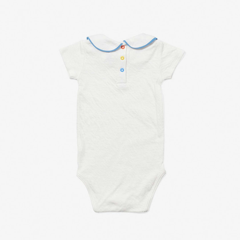 Pan One-piece, Blue Piping