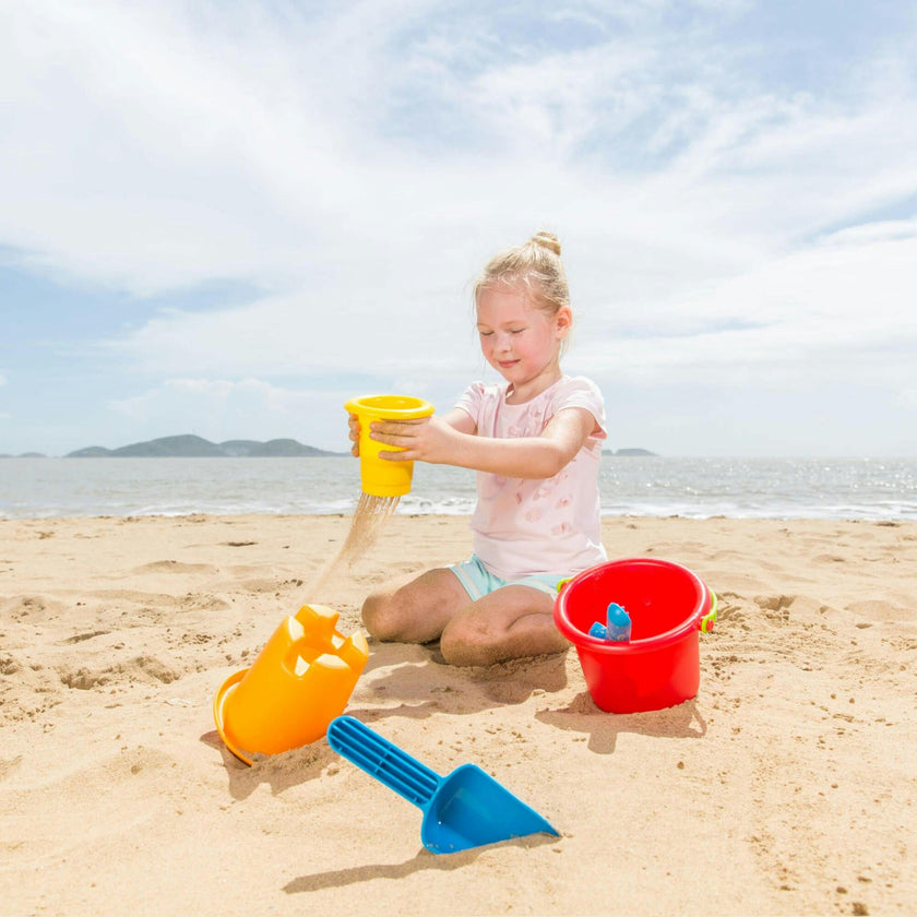 5-In-1 Beach Set W/ Buckets & Shovels