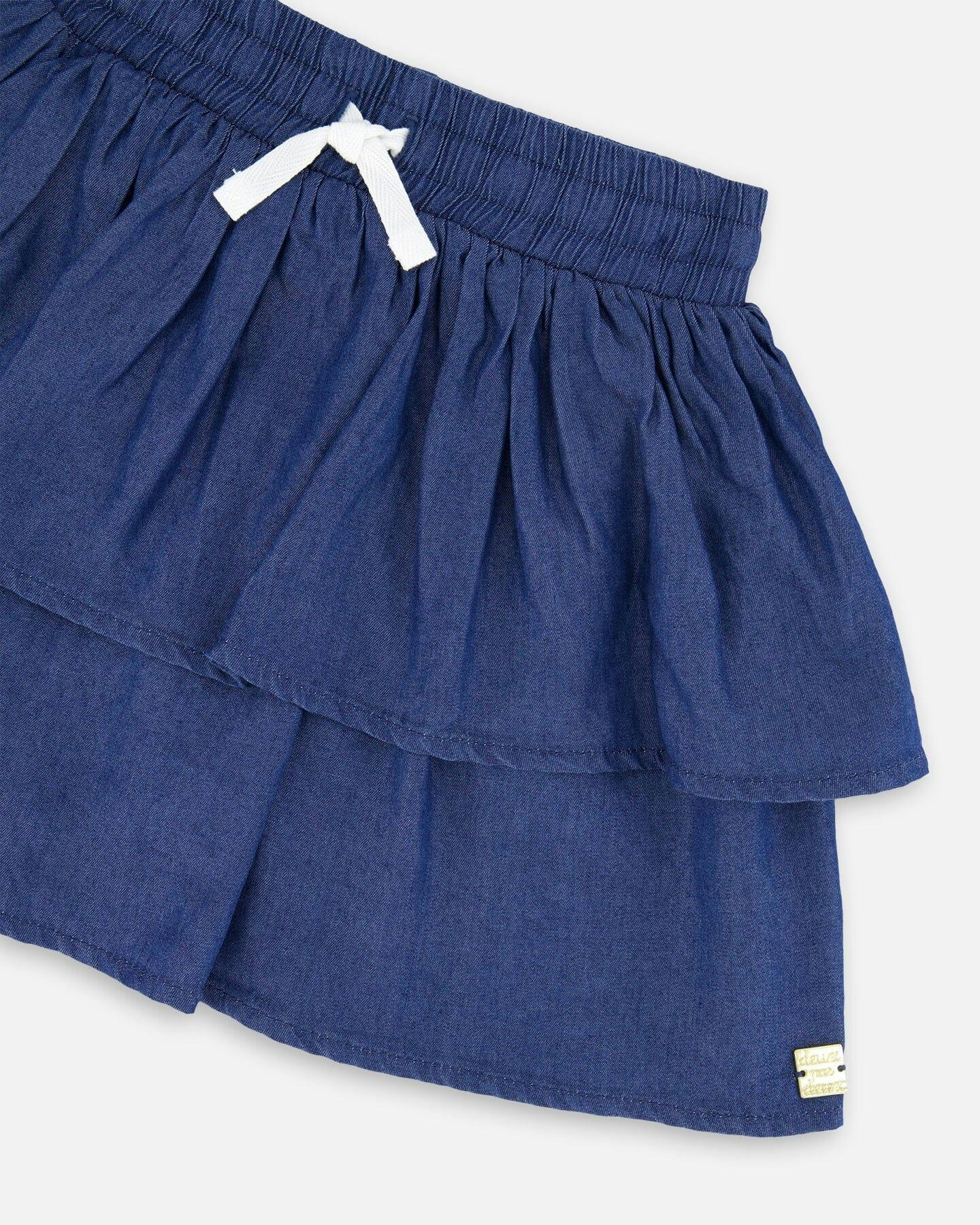 Chambray Skort