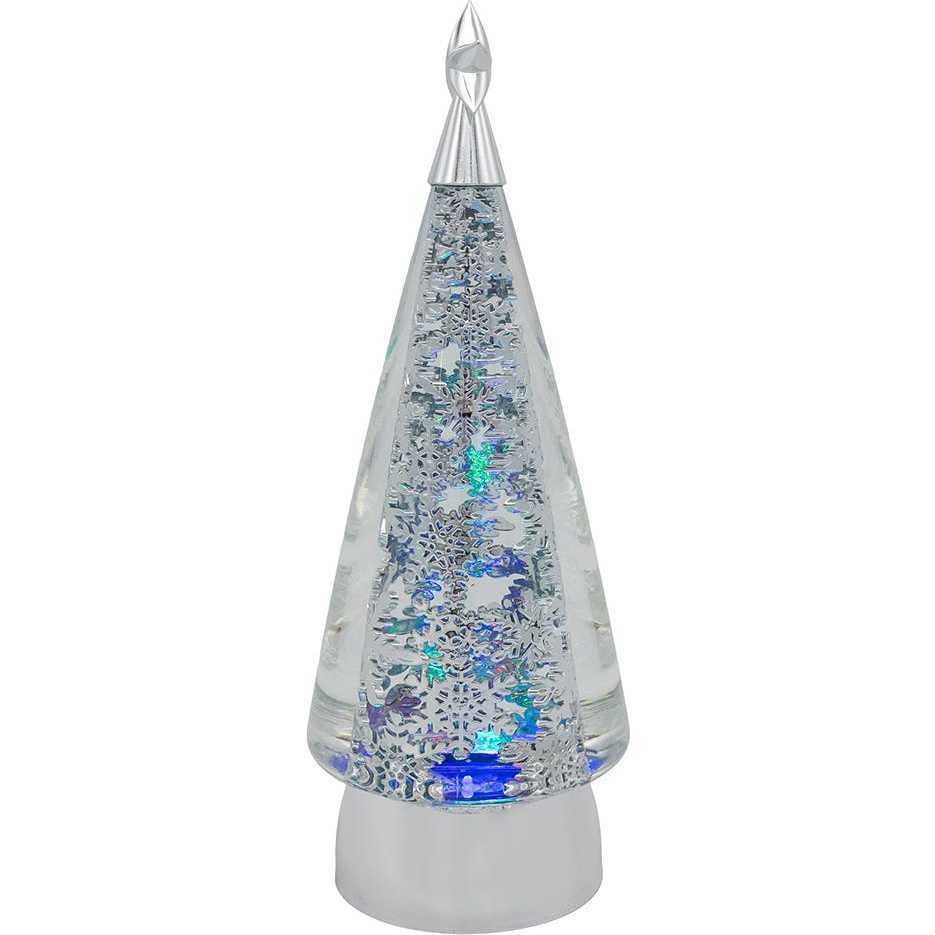 11.5-Inch Battery-Operated USB LED Rotating Christmas Tree