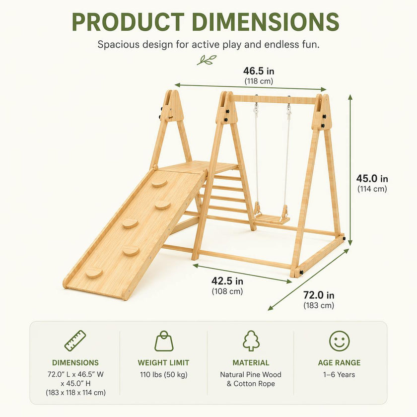 Juniper - Real Wood Folding Playset