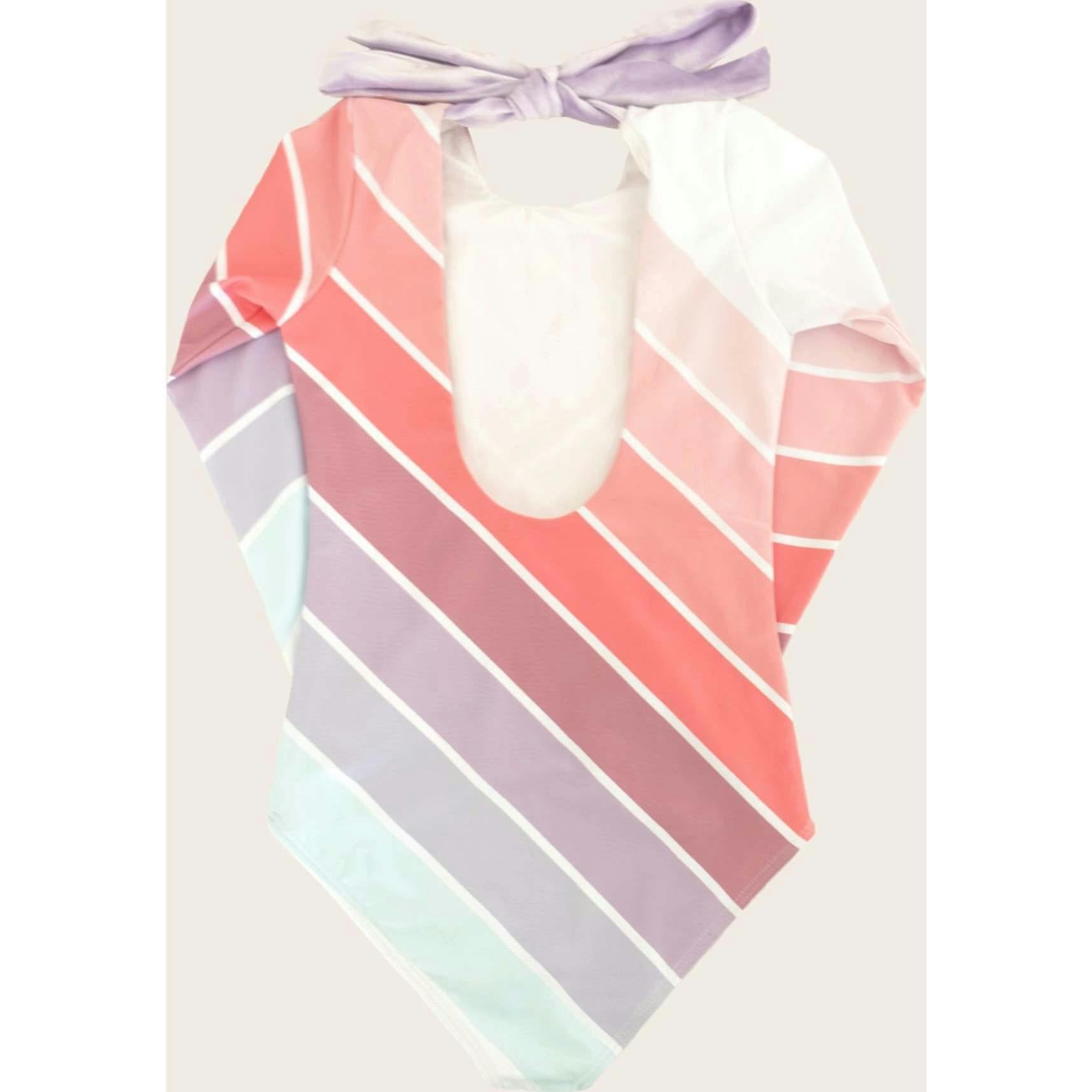 Coral Sea Rainbow One Piece Long Sleeve