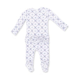 Simple Hockey Pink - 2 Way Ruffle Back Zipper Footie