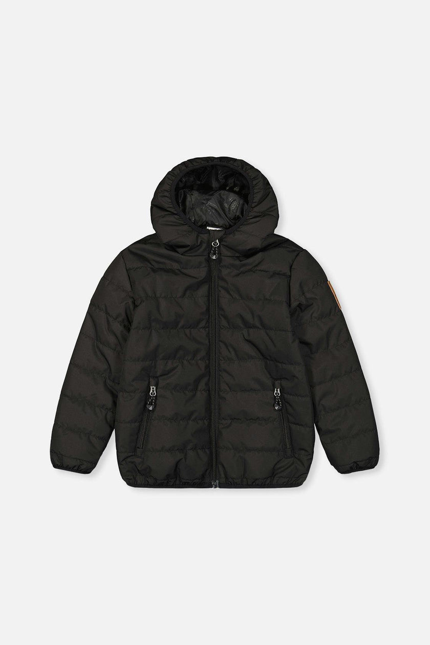 Insulating Quilted Mid-Season Jacket Black