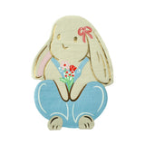 Bunnies In The Garden Overalls Bunny Large Napkins