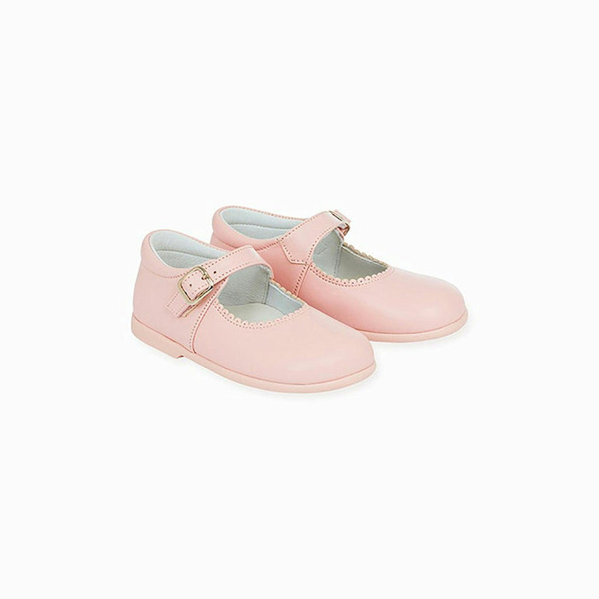 Light Pink Leather Toddler Mary Jane Shoes