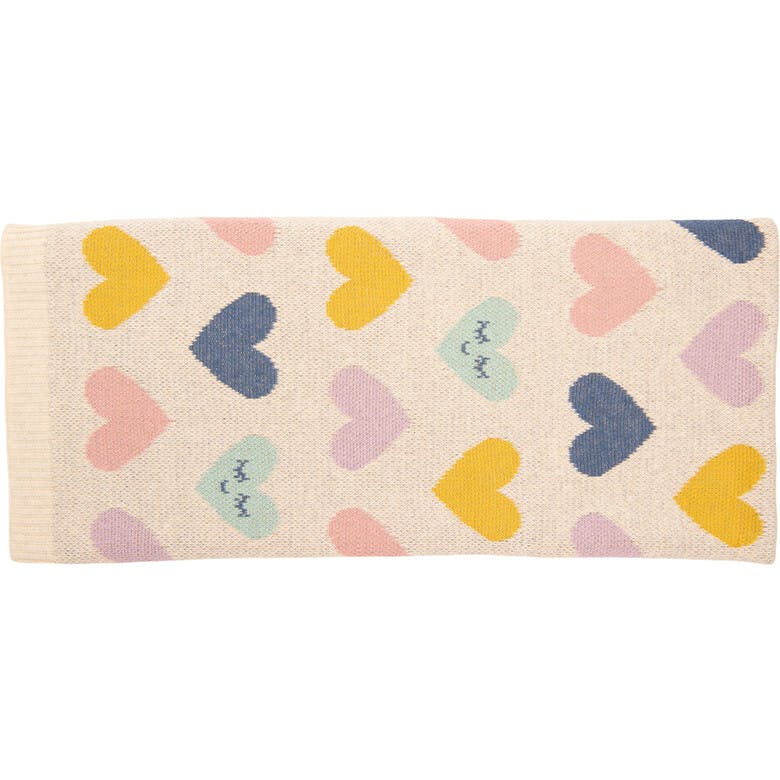 Smiley Hearts Baby Blanket Set