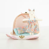 Floral Kitty Mini Suitcase Doll