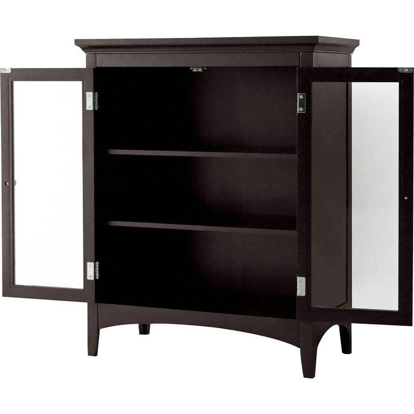 Madison Wooden Floor Cabinet with 2 Glass Doors