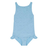 girls dusk blue eyelet ballerina one piece