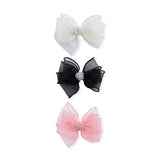 Multicolor Crystal Accent Bow Set