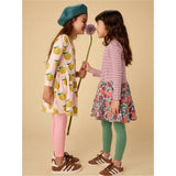 Long Sleeve Skirted Dress, Yellow
